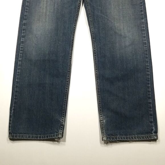 Vintage Levi's 559 Jeans Men's 36 32 Relaxed Stretch Denim 5 Pocket Distressed - Picture 3 of 11